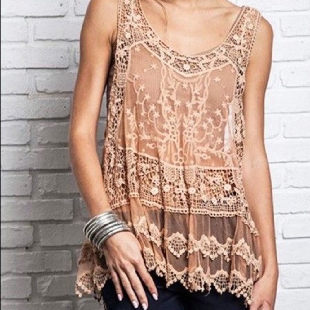 Dex Black Lace Tank